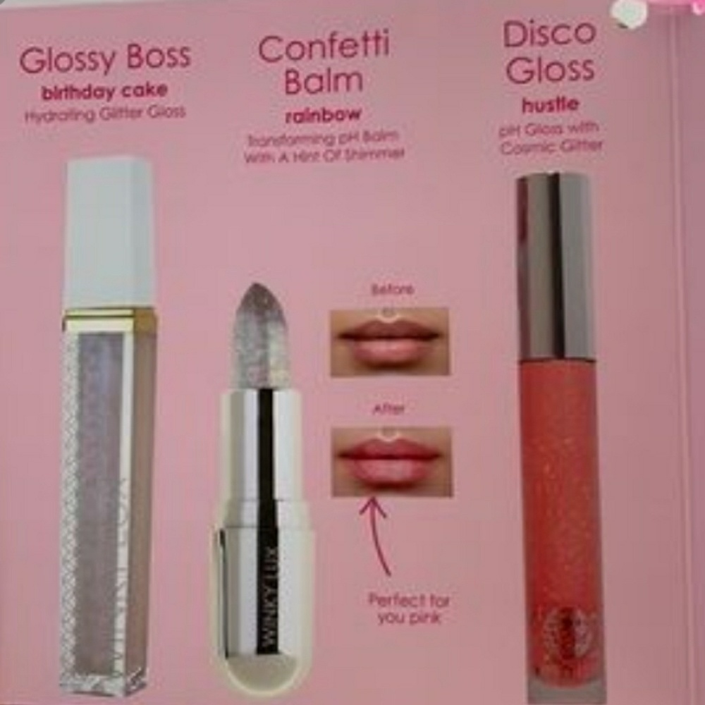 🍰🆕Winky Lux Cupcake bag & lip trio BRAND NEW - Picture 6 of 8